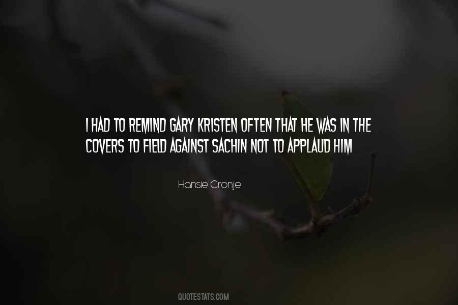 Hansie Cronje Quotes #157840