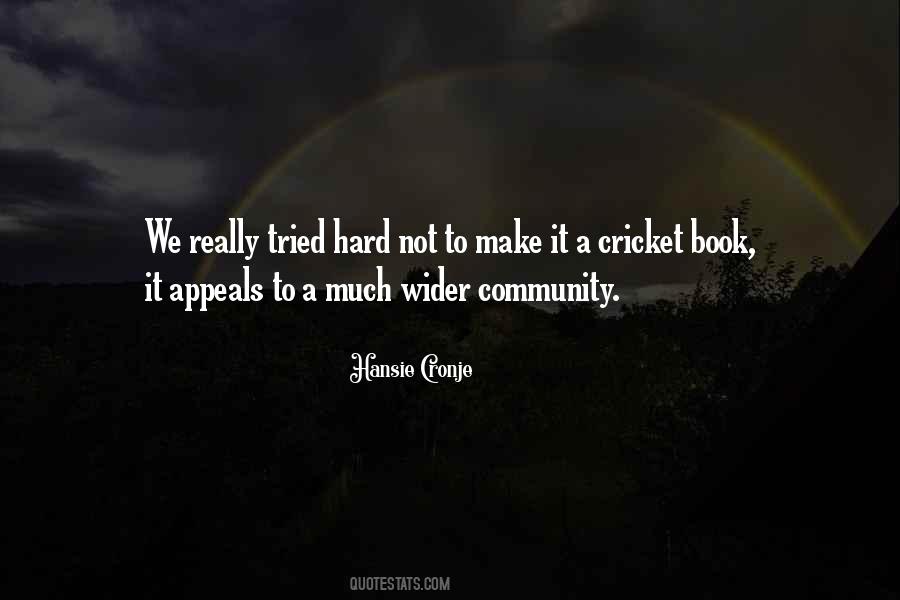 Hansie Cronje Quotes #1617946