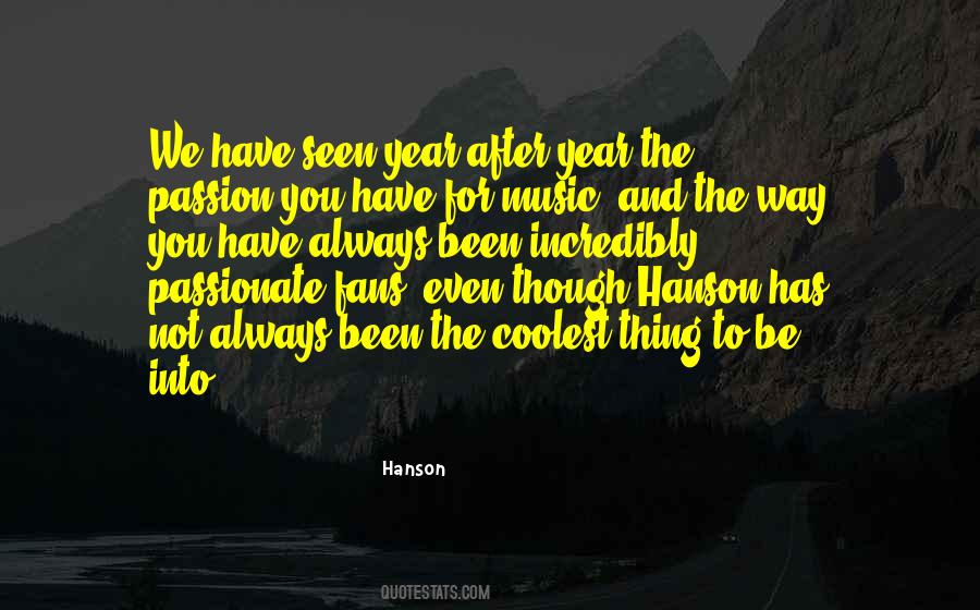 Hanson Quotes #1669174
