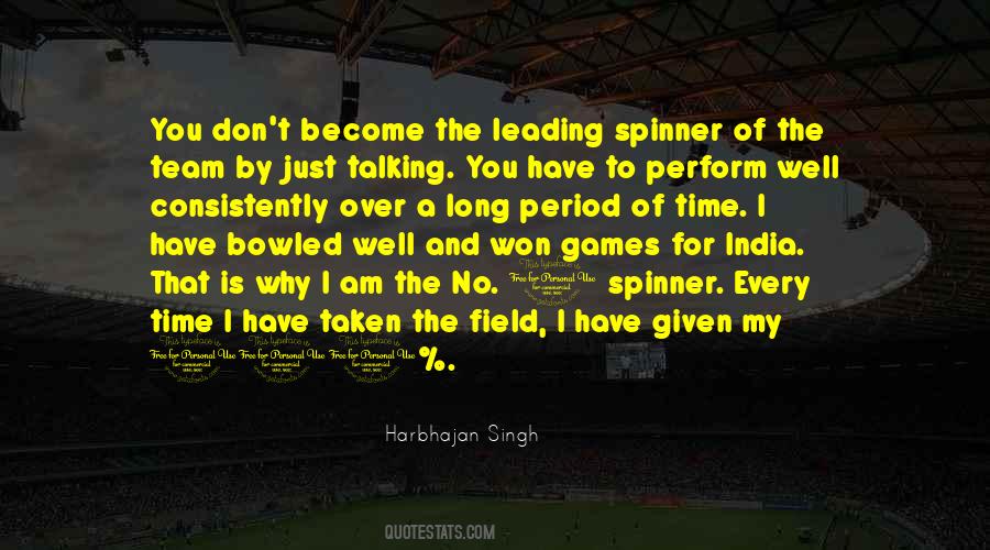 Harbhajan Singh Quotes #389595