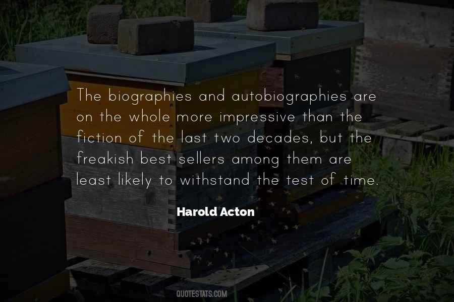 Harold Acton Quotes #1157715