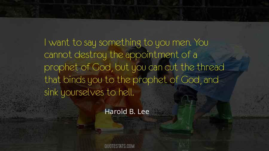 Harold B. Lee Quotes #1253010
