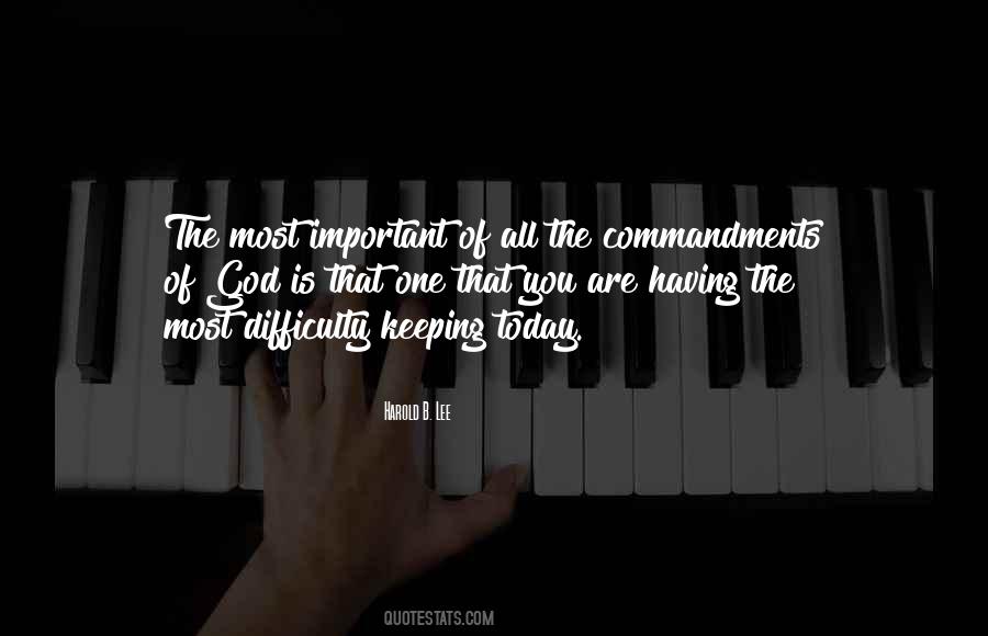 Harold B. Lee Quotes #249835