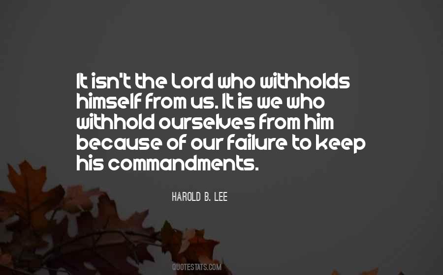 Harold B. Lee Quotes #673479