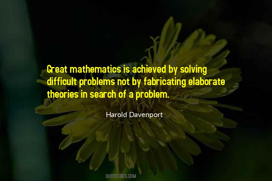 Harold Davenport Quotes #916454 Harold Davenport Quotes #916454