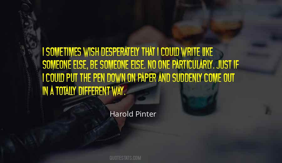Harold Pinter Quotes #972556