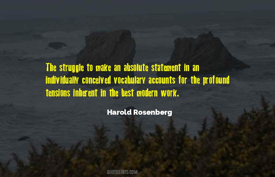 Harold Rosenberg Quotes #1343100