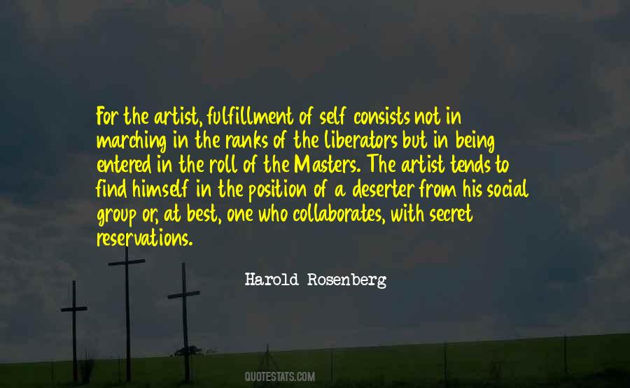 Harold Rosenberg Quotes #350772