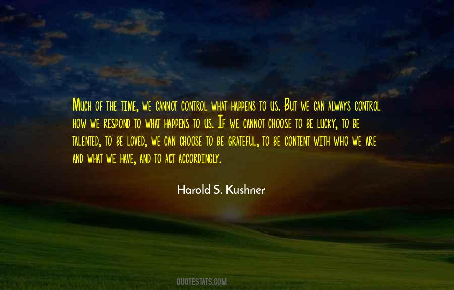 Harold S. Kushner Quotes #1347029