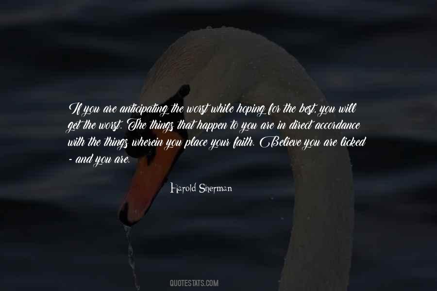 Harold Sherman Quotes #1169097