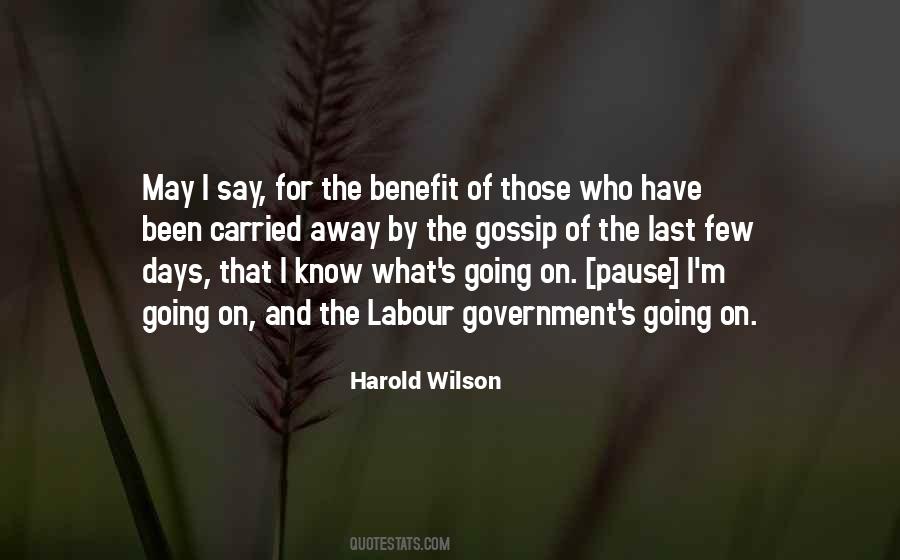 Harold Wilson Quotes #660187