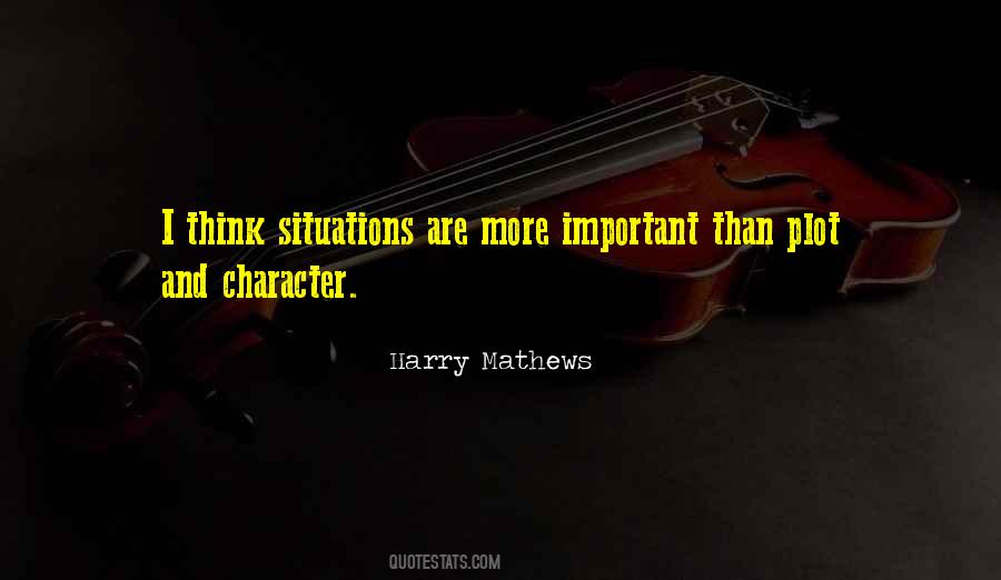 Harry Mathews Quotes #1077267