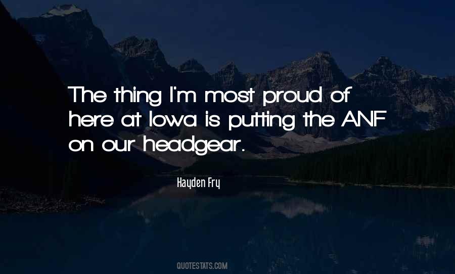 Hayden Fry Quotes #1877394