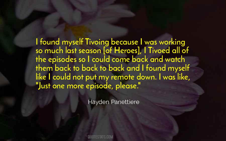 Hayden Panettiere Quotes #532080