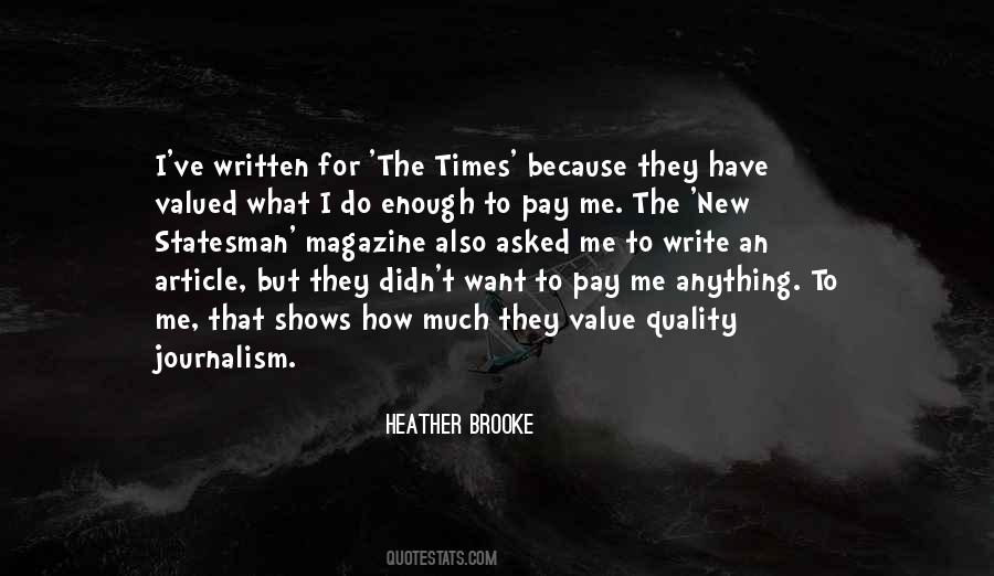 Heather Brooke Quotes #1764200