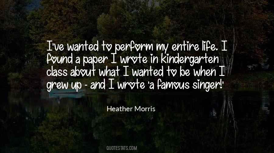 Heather Morris Quotes #1079