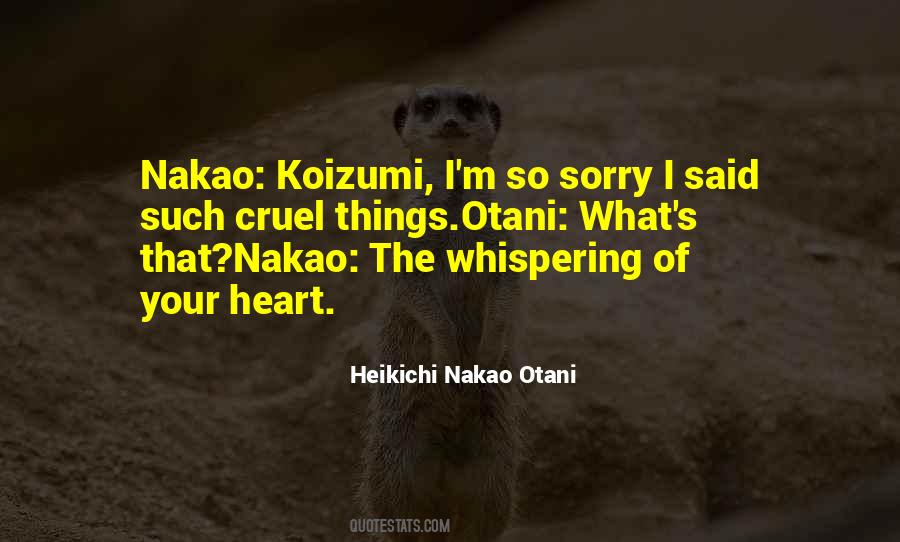 Heikichi Nakao Otani Quotes #1239438