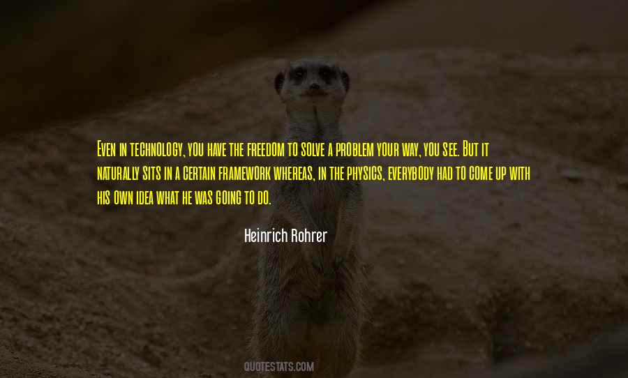 Heinrich Rohrer Quotes #1591108