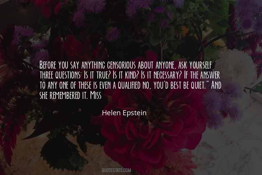 Helen Epstein Quotes #1842827