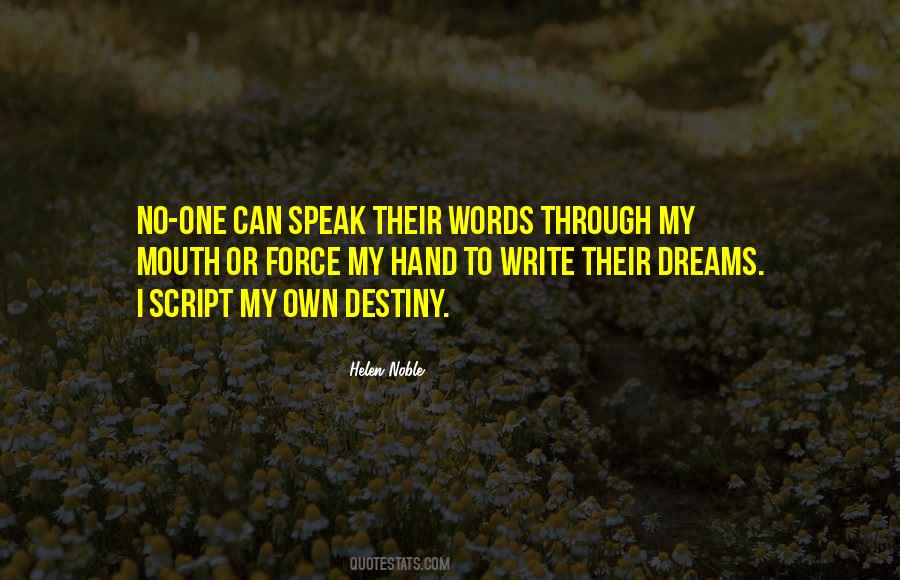 Helen Noble Quotes #769850