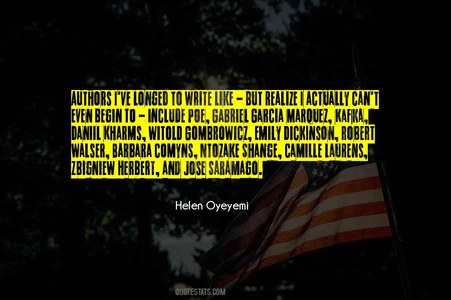Helen Oyeyemi Quotes #1121428