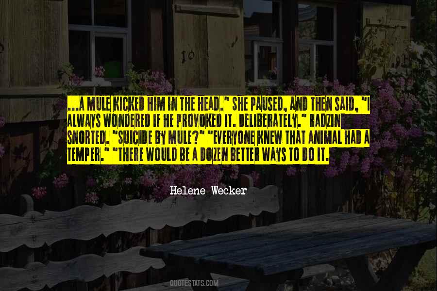 Helene Wecker Quotes #22358