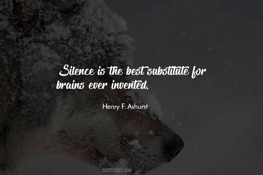 Henry F. Ashurst Quotes #32952