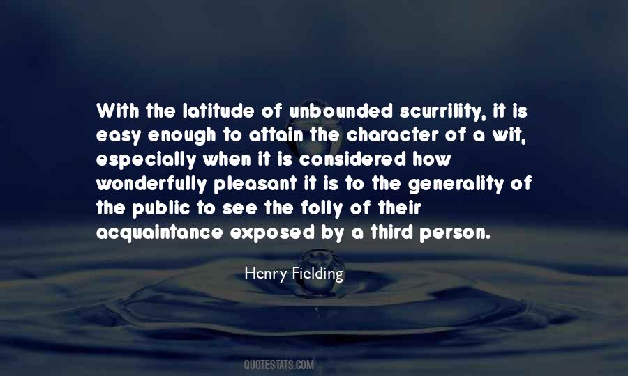 Henry Fielding Quotes #1477660