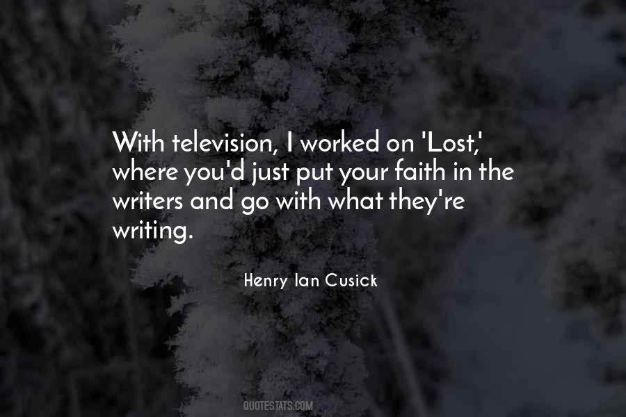 Henry Ian Cusick Quotes #372020