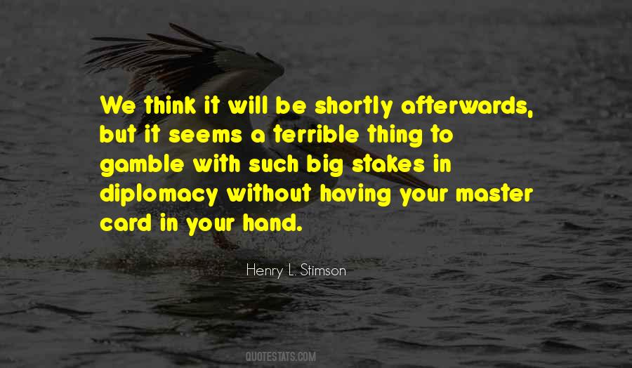 Henry L. Stimson Quotes #120583