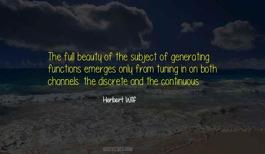 Herbert Wilf Quotes #1315536