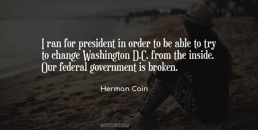 Herman Cain Quotes #987903