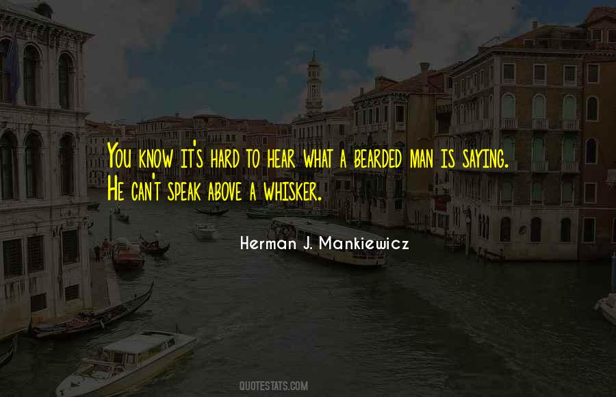 Herman J. Mankiewicz Quotes #1410014