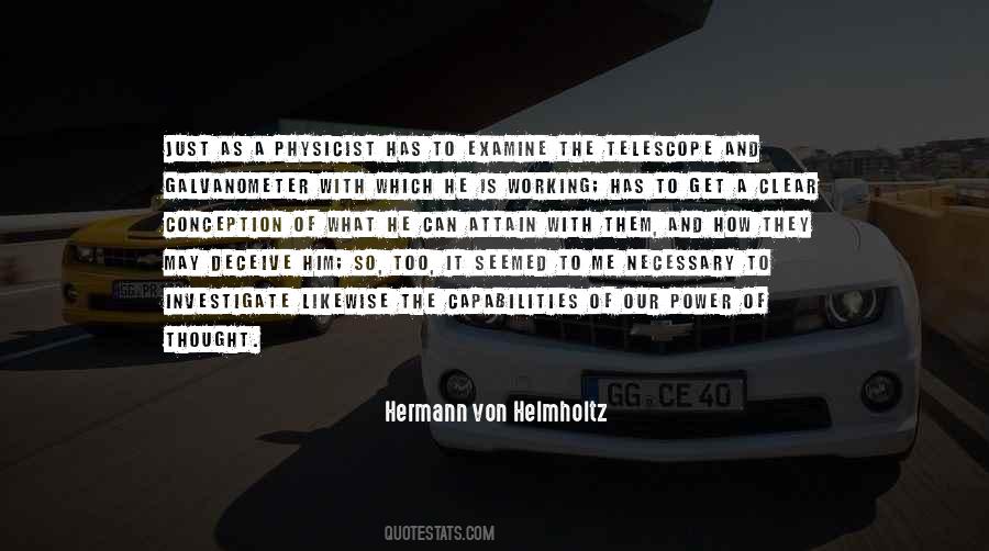 Hermann Von Helmholtz Quotes #1248872