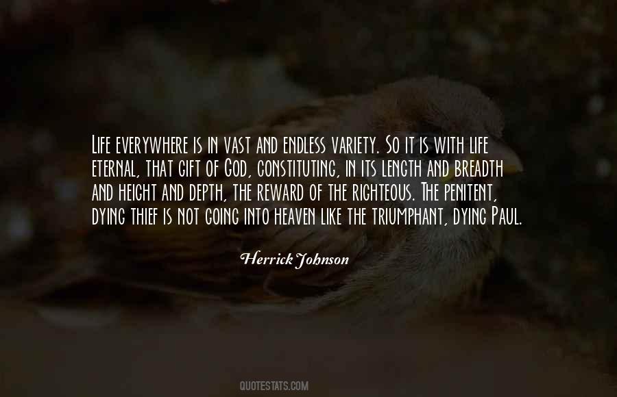Herrick Johnson Quotes #292495