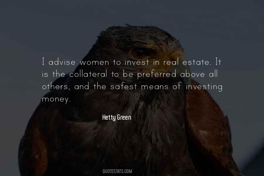 Hetty Green Quotes #311208