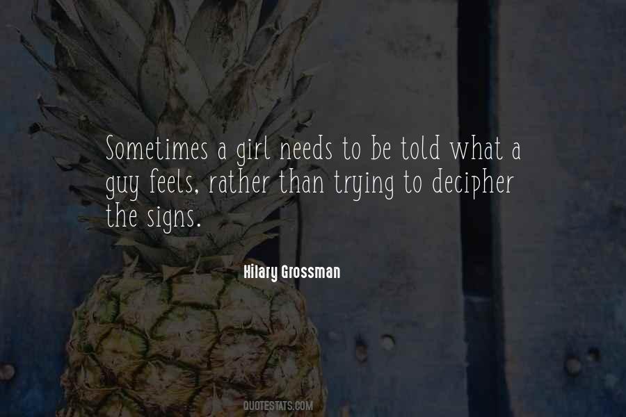 Hilary Grossman Quotes #409222