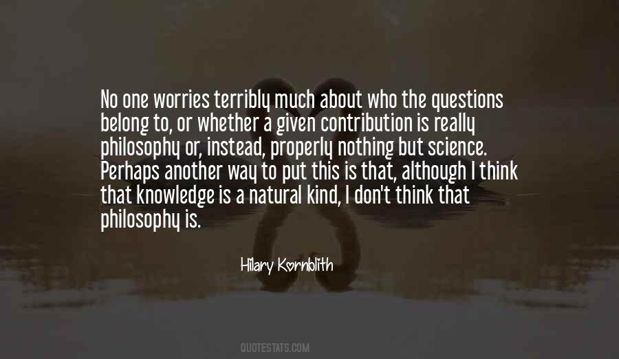 Hilary Kornblith Quotes #1069357