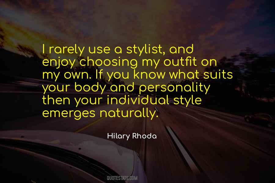 Hilary Rhoda Quotes #266964