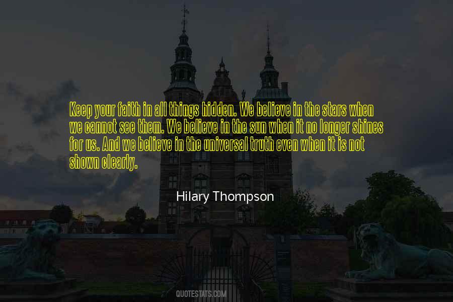 Hilary Thompson Quotes #50924