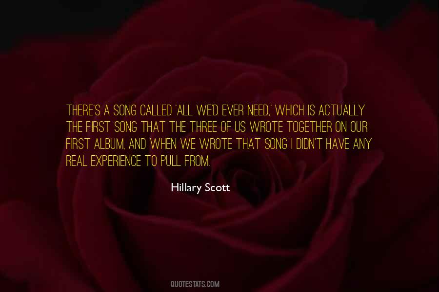 Hillary Scott Quotes #532157