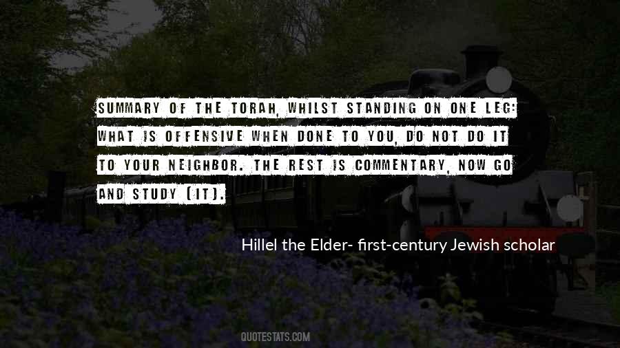 Hillel The Elder- First-century Jewish Scholar Quotes #853286