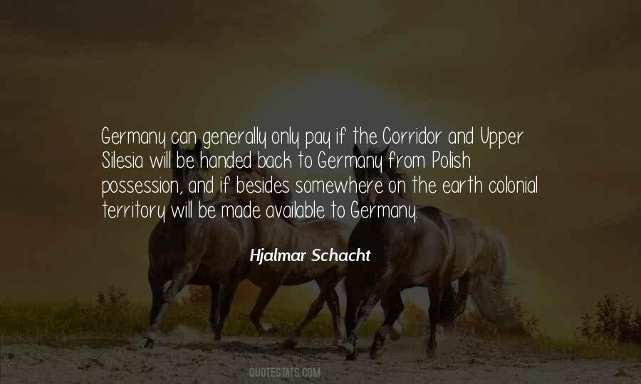 Hjalmar Schacht Quotes #558844