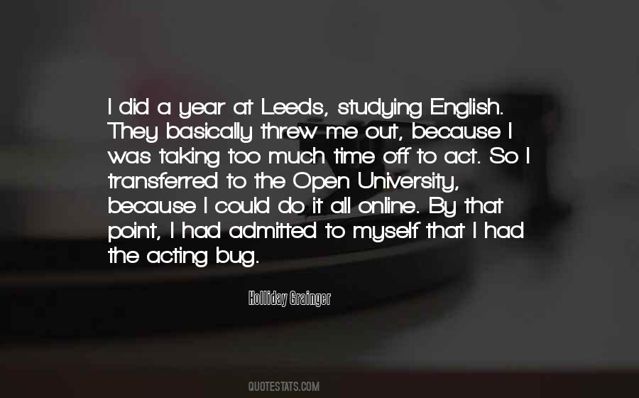 Holliday Grainger Quotes #1122761