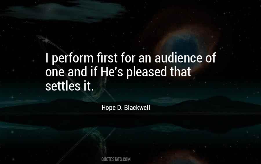 Hope D. Blackwell Quotes #657192