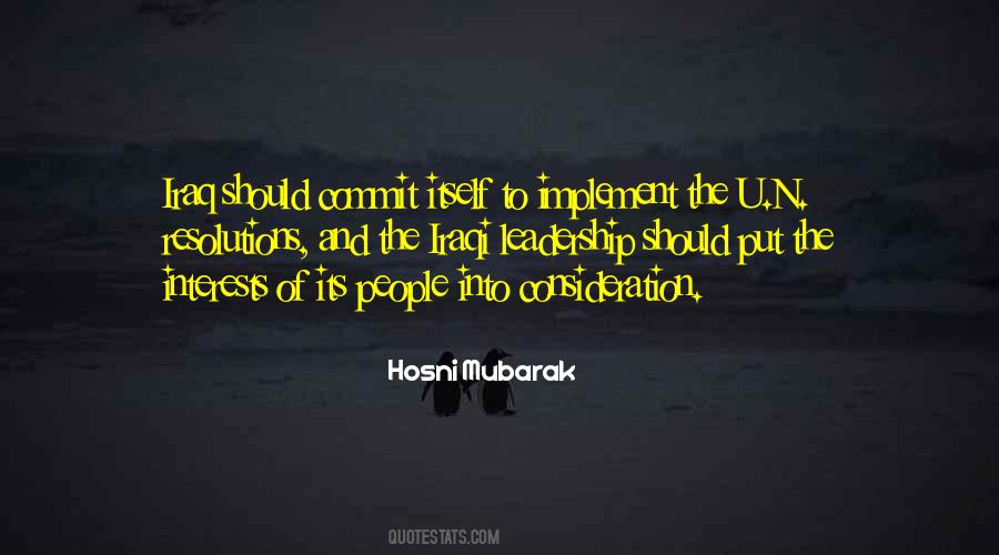 Hosni Mubarak Quotes #145950