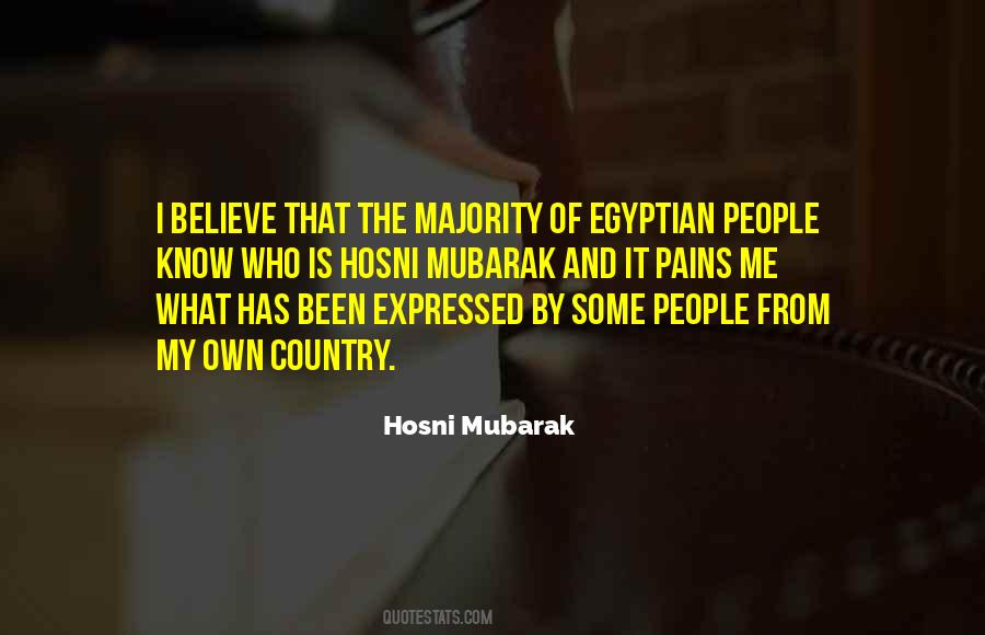 Hosni Mubarak Quotes #1616510