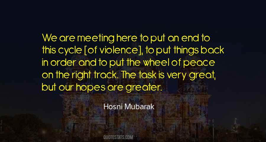 Hosni Mubarak Quotes #1788694