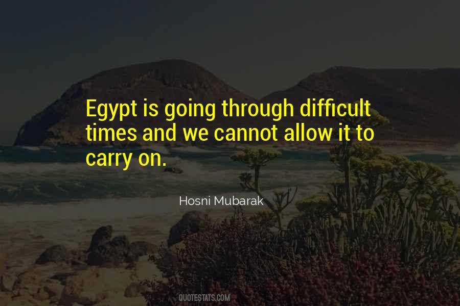 Hosni Mubarak Quotes #785890