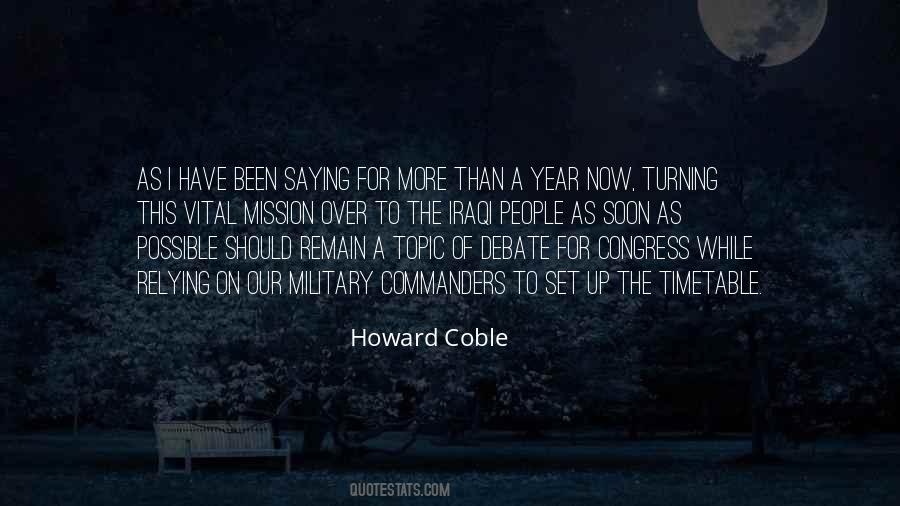 Howard Coble Quotes #413006